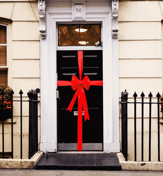 Red Padded Satin Christmas Bow For Doors Christmas Trees Wreaths Decorating Kit - Image 4