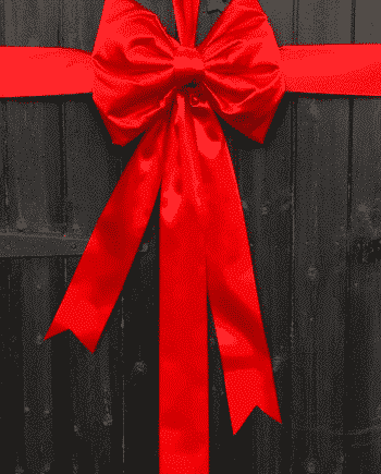 Red Padded Door Bow 2021 6
