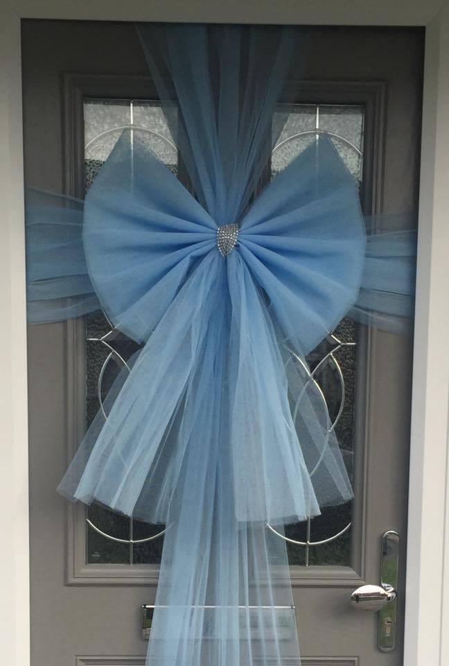 Baby Blue Door Bow