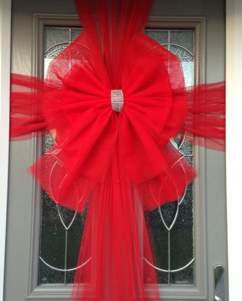 Double Deluxe Red Door Bow