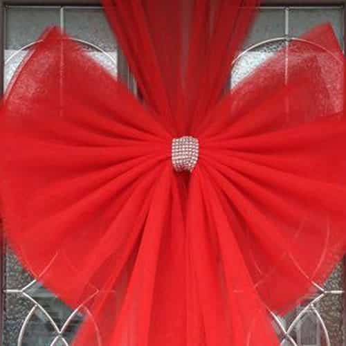 Red Standard Door Bow