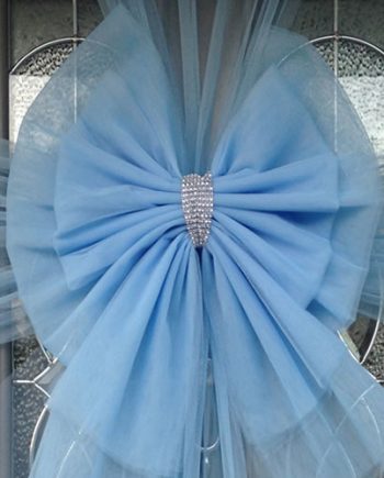 Baby Blue Deluxe Door Bow