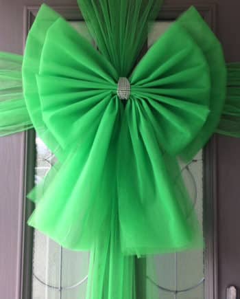 Green Deluxe Door Bow