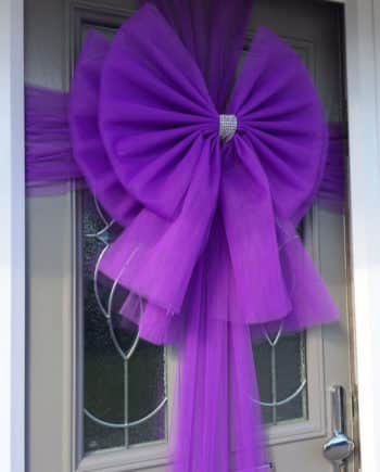 Purple Deluxe Door Bow