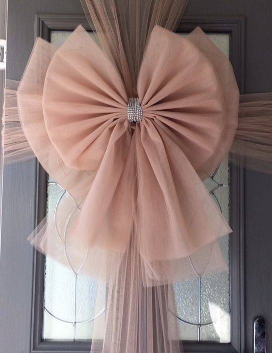 Rose Gold Deluxe Door Bow Decoration Christmas Door Bows