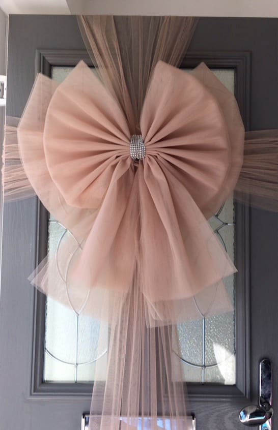 Rose Gold Deluxe Door  Bow  Decoration Christmas Door  Bows 