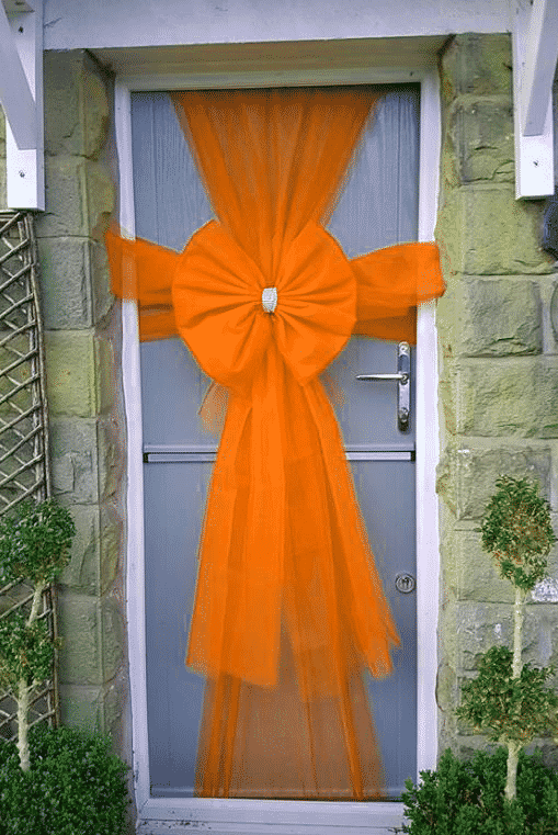 Orange Door Bow Decoration Kit