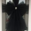 Black Deluxe Door Bow Decoration Kit