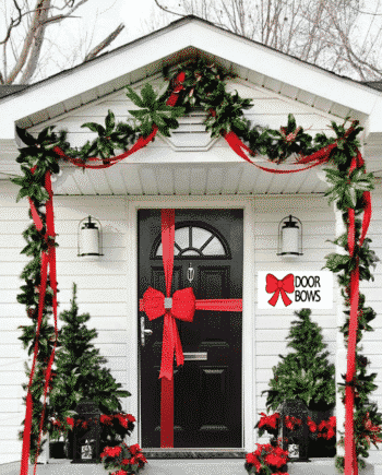CHRISTMAS DOOR BOWS
