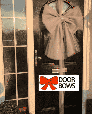 Door Bow Decoration Kit - Silver