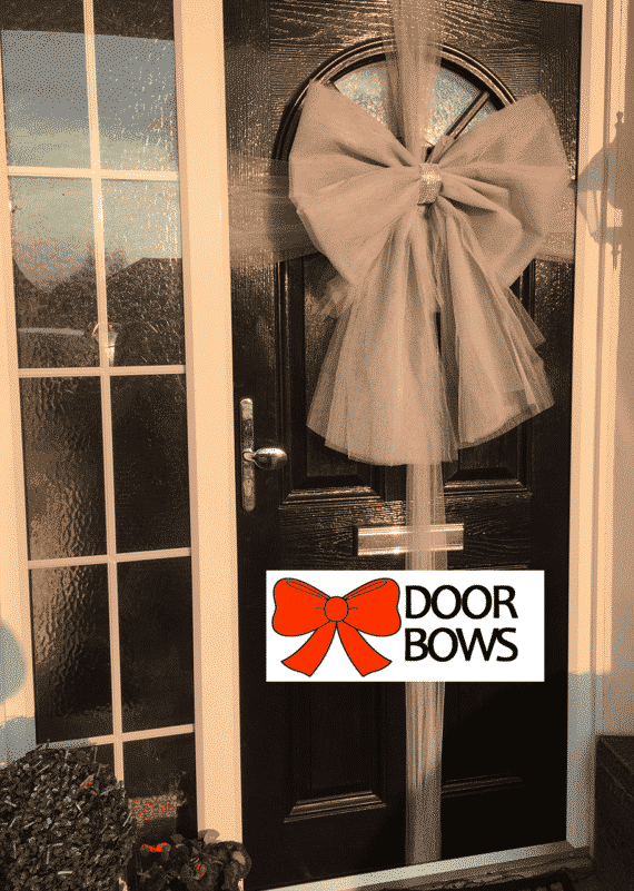 Door Bow Decoration Kit - Silver