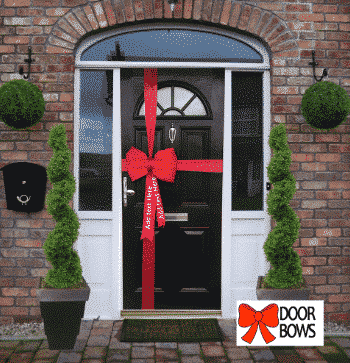 Personalised Satin Door Bows - Small