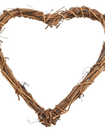 Natural Vine Heart Wreath