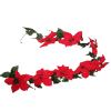 Christmas Artificial Poinsettia Garland