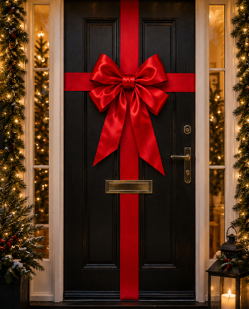 Christmas Door Bow 2