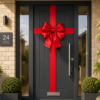 Red All Runder Satin Door Bow