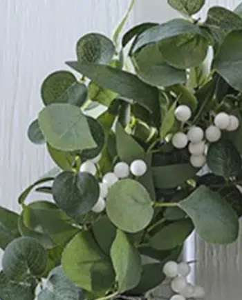 Eucalyptus and White Berries Wreath