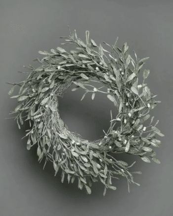 Mistletoe Frosted Wreath