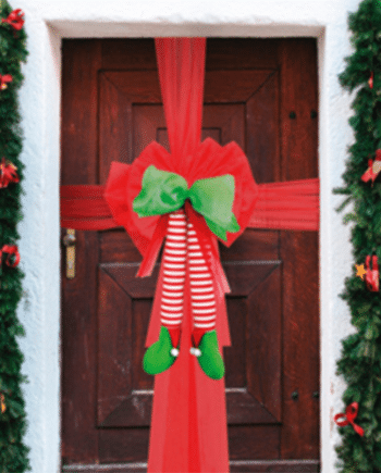 Christmas Elf Door Bow