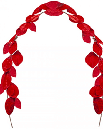 Christmas Artificial Red Leaf Garland