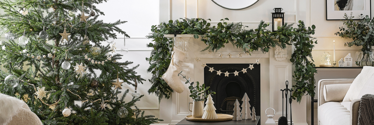 Twig Wreath with White Berries
