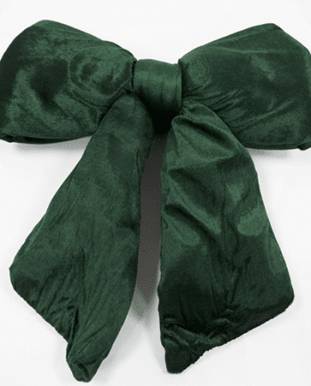 Hunter Green Velvet Bow