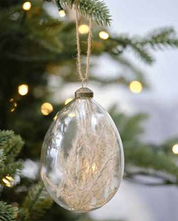 Pampas Bauble Tree Decorations