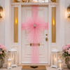 BABY PINK DRESS NET BOW