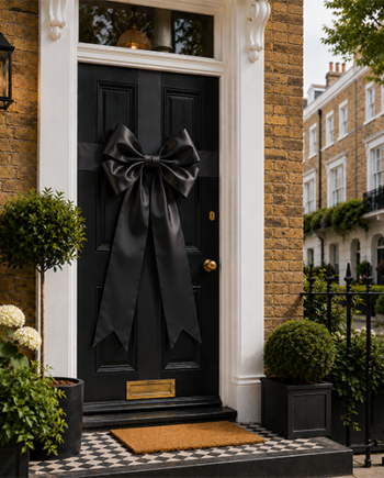 Black Classic Door Bow