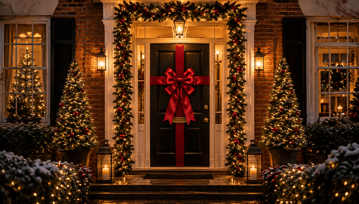 Christmas Door Bows