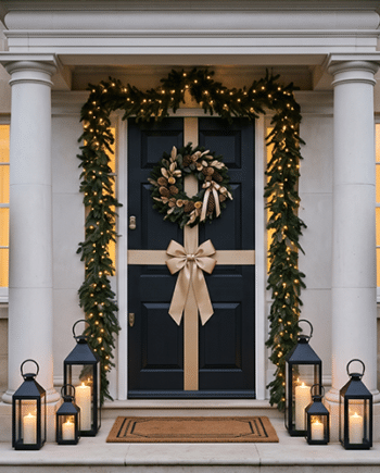 Gold Door Bows
