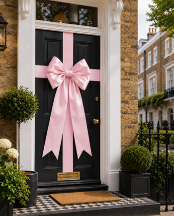Pastel Pink Classic 40 Door Bow