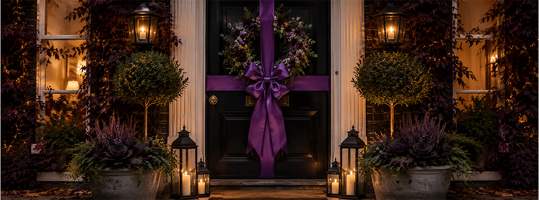 Purple Door Bows For Decorating