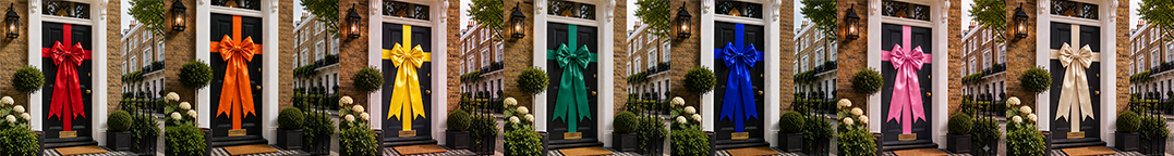 Ribbon Classic Door Bows Colour Swatches