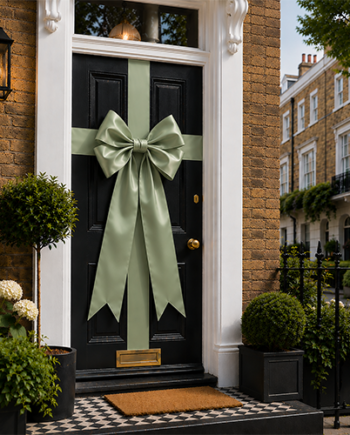 SAGE GREEN CLASSIC RIBBON BOW