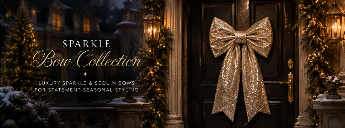 Sparkle Door Bow Collection Sequin Glitter