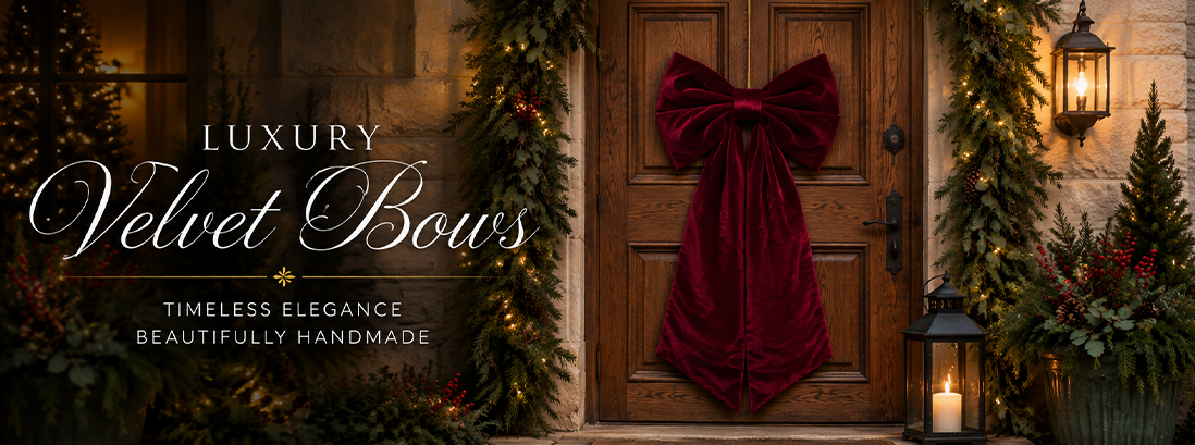Velvet Door Bows