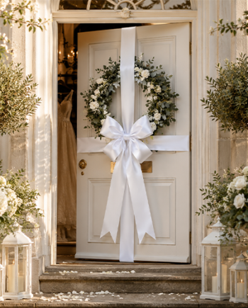 White Door Bow
