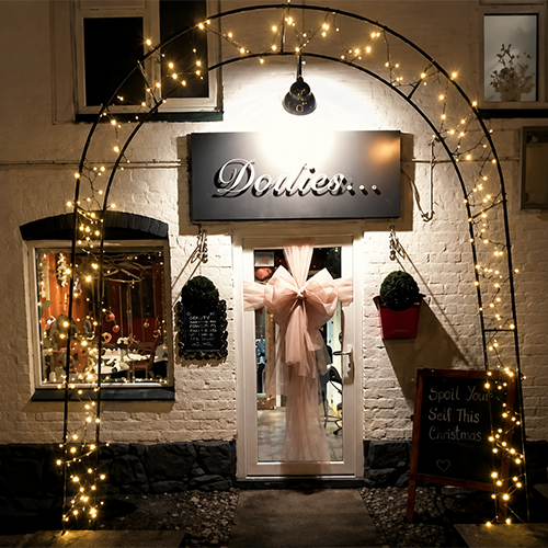 Rose Gold Door Bow For Businesses